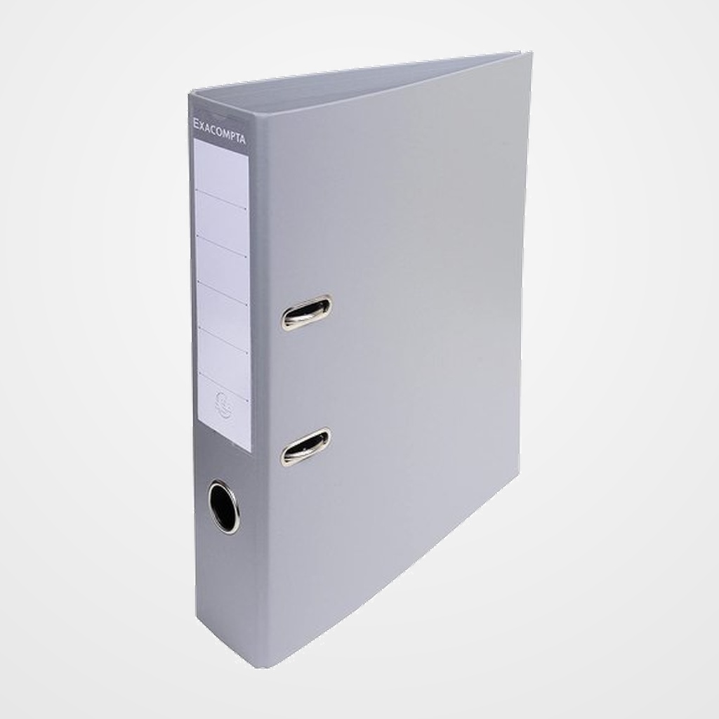 ARCHIVADOR palanca EXACOMPTA PREM TOUCH FORRADO PVC RADO A4 70mm GRIS