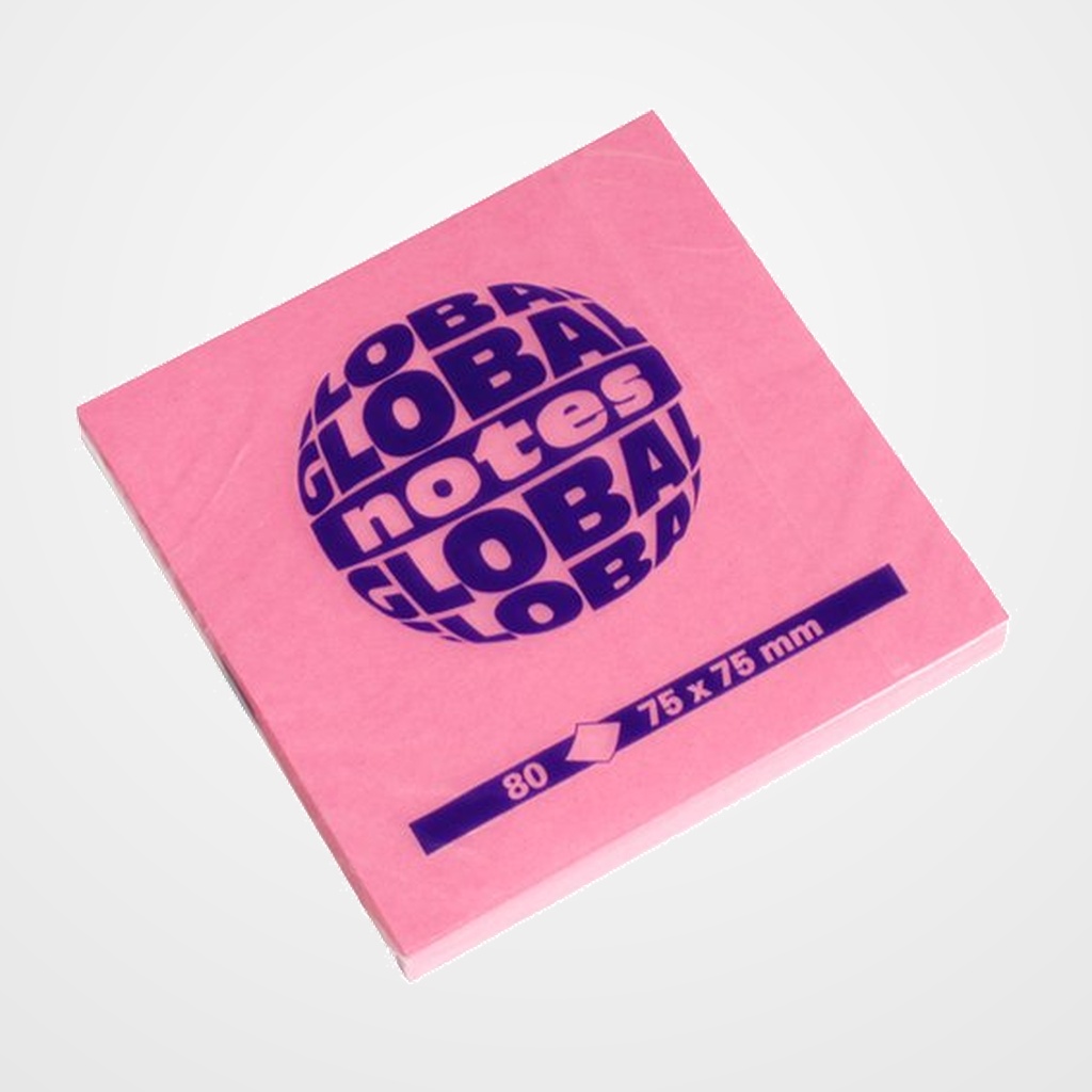 TACO NOTAS 80h 75x75 ROSA BRILLANTE