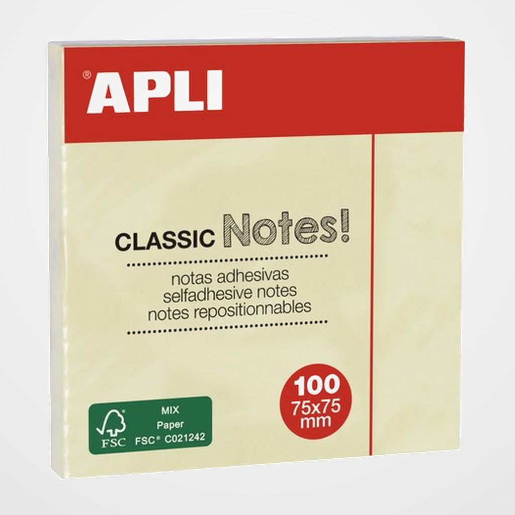 TACO NOTAS APLI 75x75 ESTANDAR