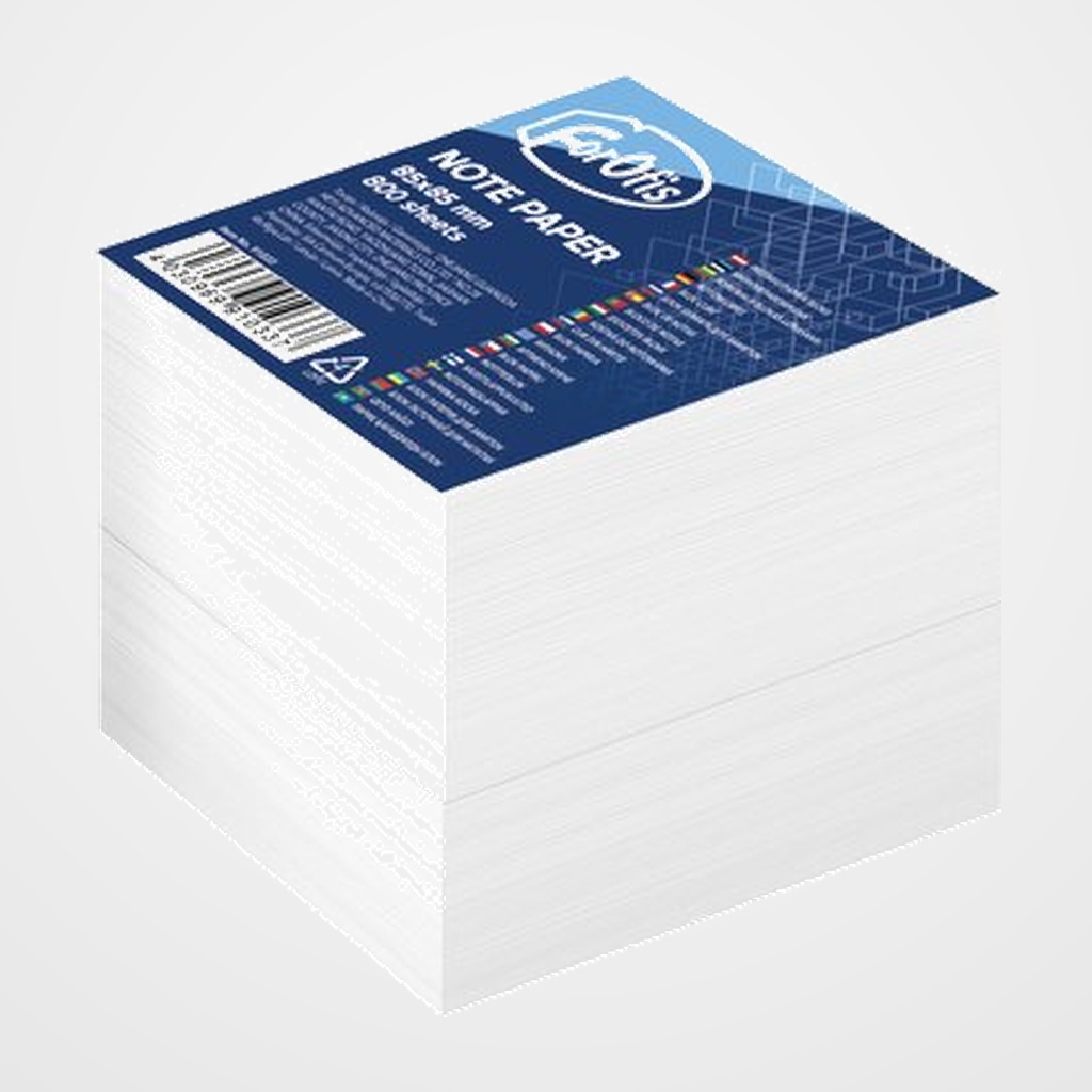 TACO NOTAS FOROFIS SIN ENCOLAR BLANCO 85x85 mm 800 HOJAS