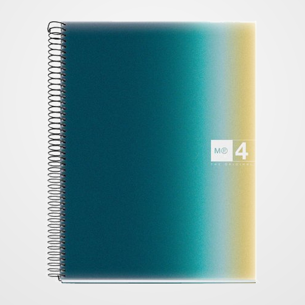 BLOC MIQUELRIUS AURORA NOTEBOOK 4 micro.tapa PP A4 120h 70g CUADRIC.5x5 ICELAND