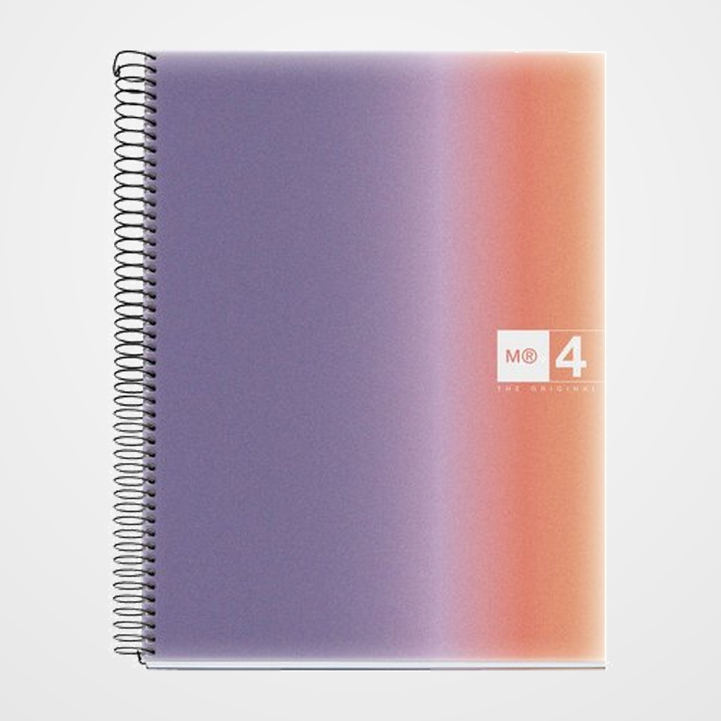 BLOC MIQUELRIUS AURORA NOTEBOOK 4 micro.tapa PP A4 120h 70g CUADRIC.5x5 PROVENCE