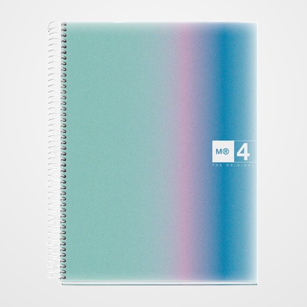 BLOC MIQUELRIUS AURORA NOTEBOOK 4 micro.tapa PP A4 120h 70g CUADRIC.5x5 SANTORINI