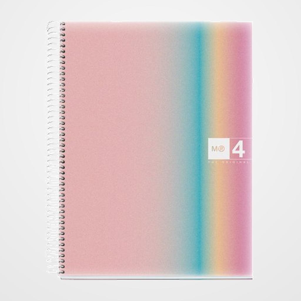 BLOC MIQUELRIUS AURORA NOTEBOOK 4 micro.tapa PP A4 120h 70g CUADRIC.5x5 WEST BAY