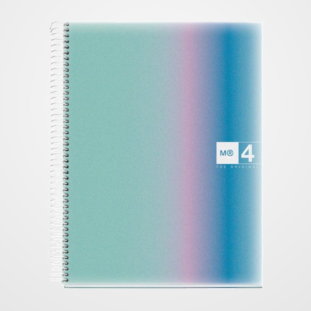 BLOC MIQUELRIUS AURORA NOTEBOOK 4 micro.tapa PP A4 120h 70g HORIZONTAL SANTORINI