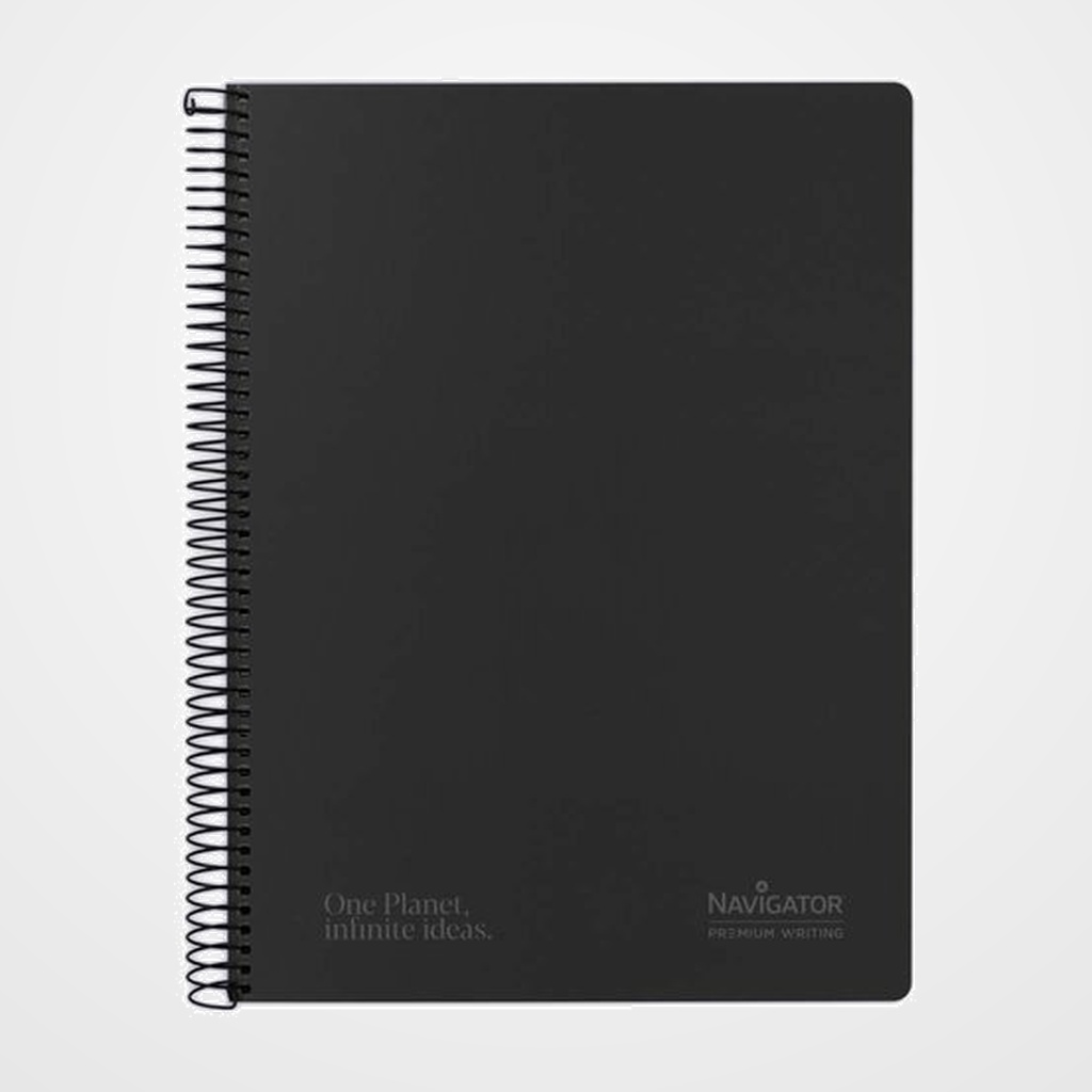 BLOC NAVIGATOR tapa EXTRA A4 80h CUADRIC.4x4 80g NEGRO