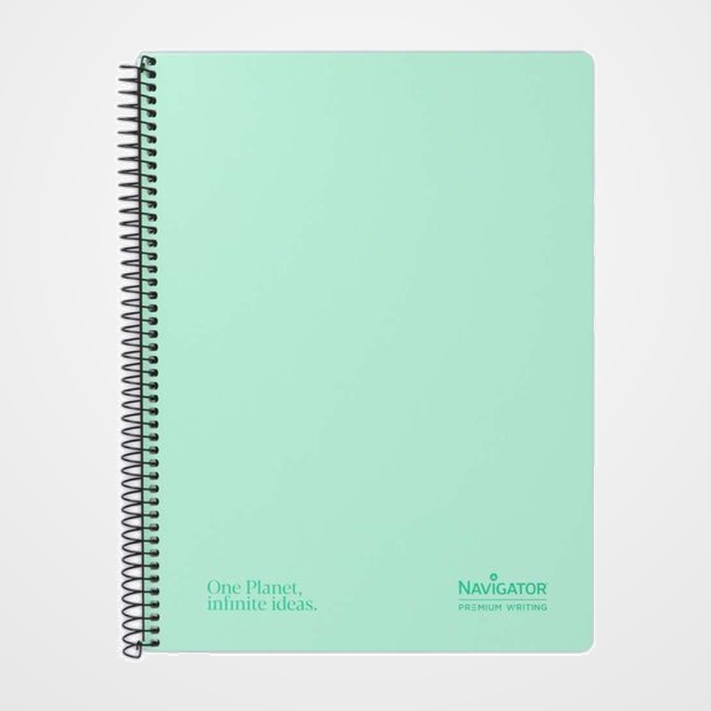 BLOC NAVIGATOR tapa EXTRA A4 80h CUADRIC.4x4 80g PASTEL MINT