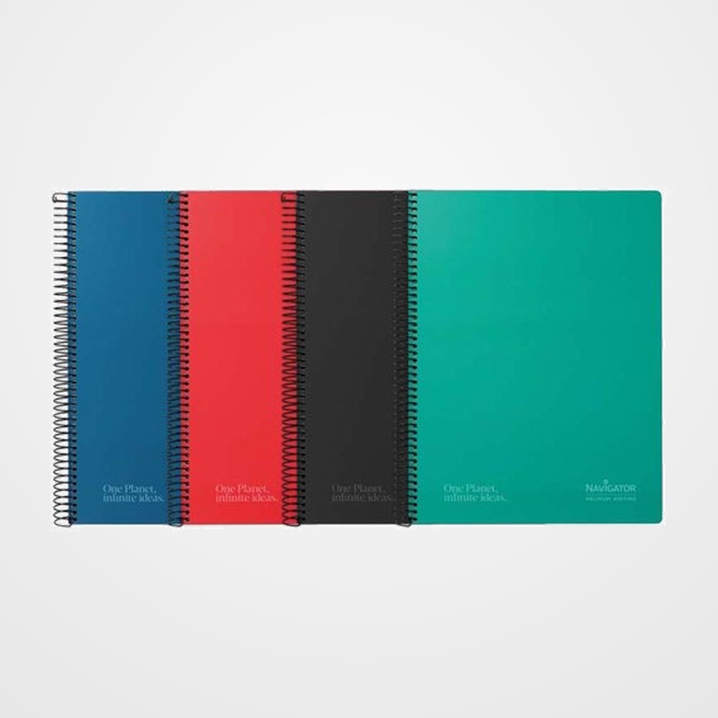 BLOC NAVIGATOR tapa EXTRA A4 80h CUADRIC.4x4 80g SURTIDO (4 col. vivos)