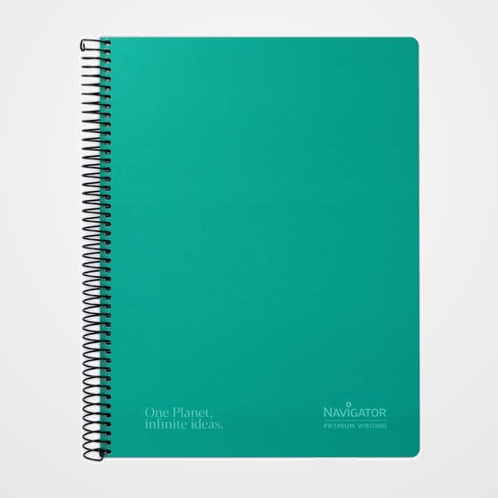 BLOC NAVIGATOR tapa EXTRA A4 80h CUADRIC.4x4 80g VERDE