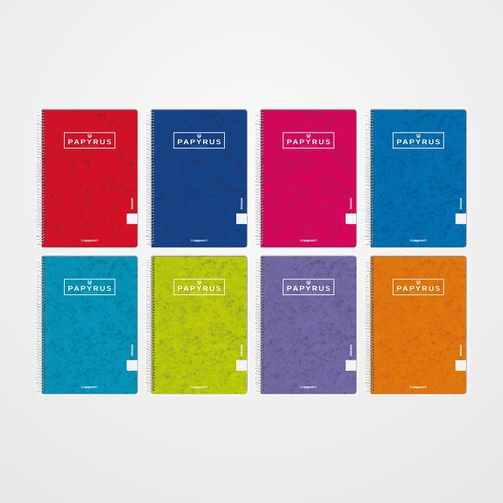 BLOC PAPYRUS tapa DURA 4º 80h CUADRIC.4x4 90g COL.SUR.