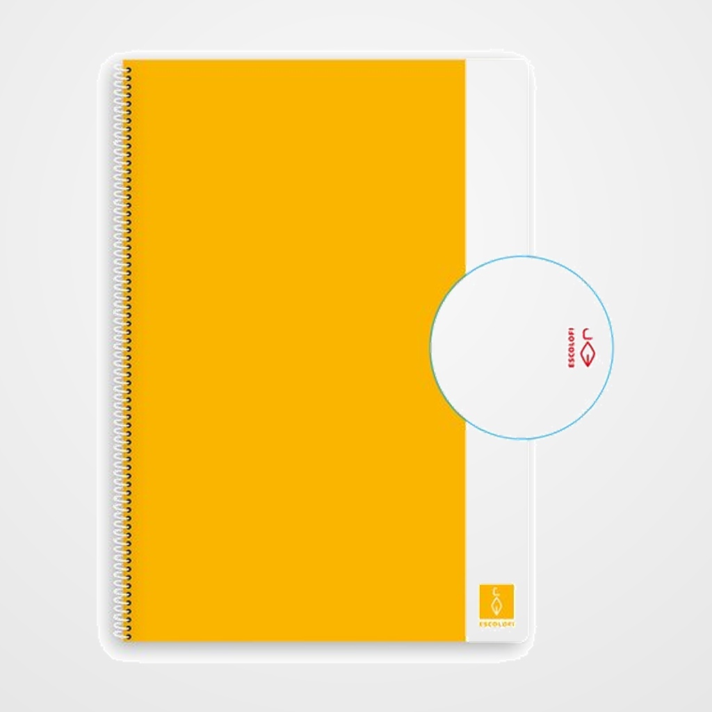 BLOC ESCOLOFI BASIC tapa DURA A4 80h LISO 80g AMARILLO
