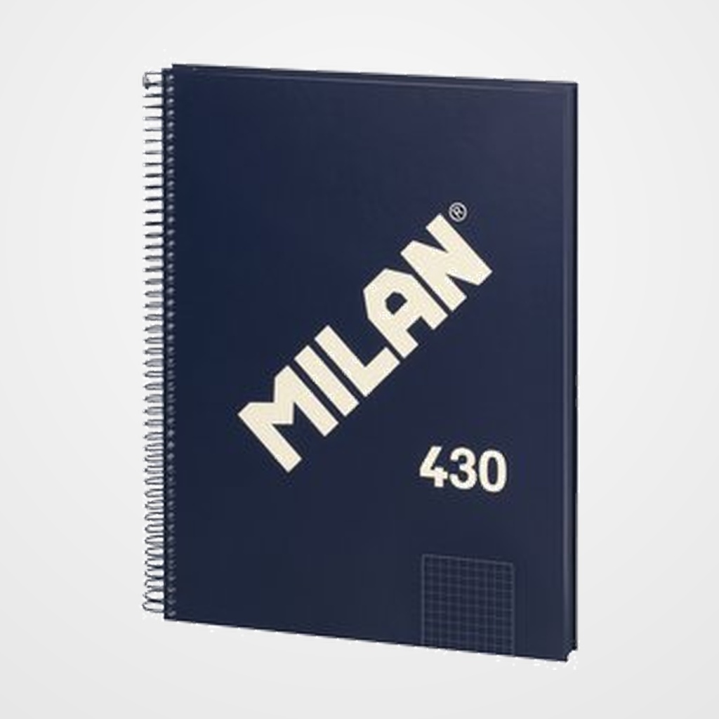BLOC MILAN 430 serie 1918 tapa EXTRA A4 80h CUADRIC.5x5 95g AZUL