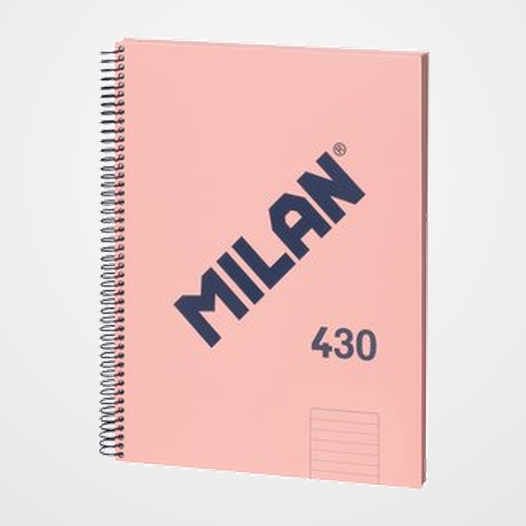 BLOC MILAN 430 serie 1918 tapa EXTRA A4 80h HORIZONTAL 95g ROSA
