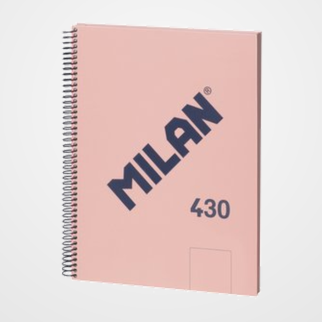BLOC MILAN 430 serie 1918 tapa EXTRA A4 80h LISO 95g ROSA