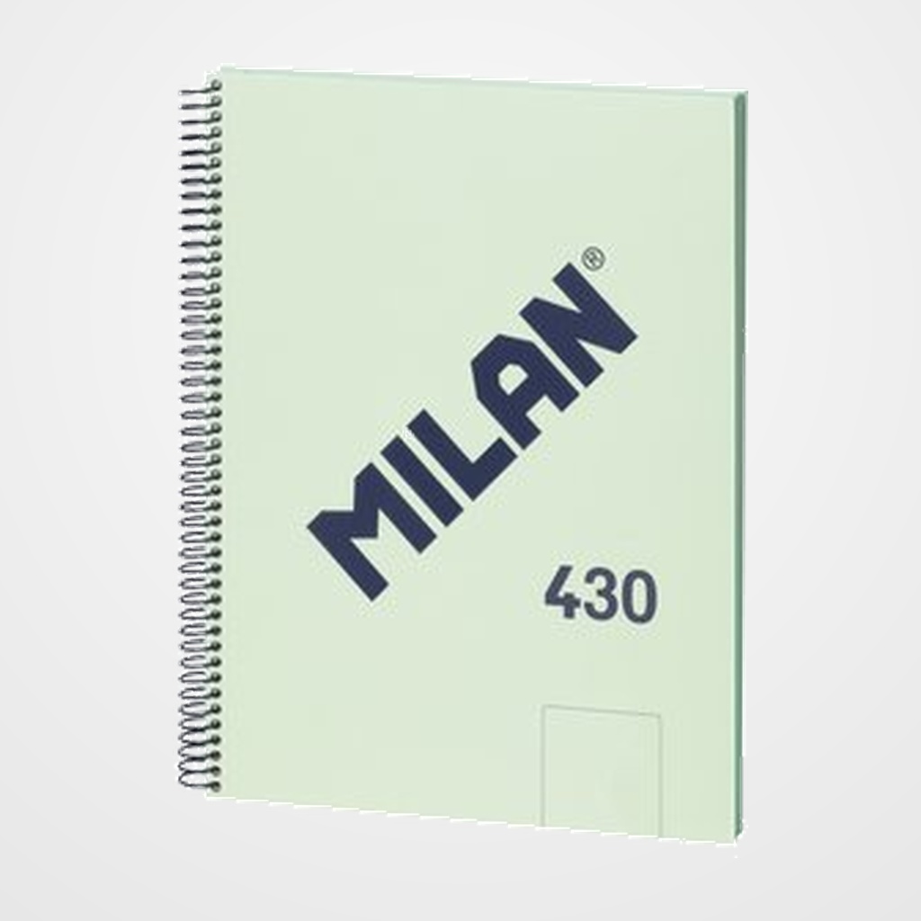 BLOC MILAN 430 serie 1918 tapa EXTRA A4 80h LISO 95g VERDE