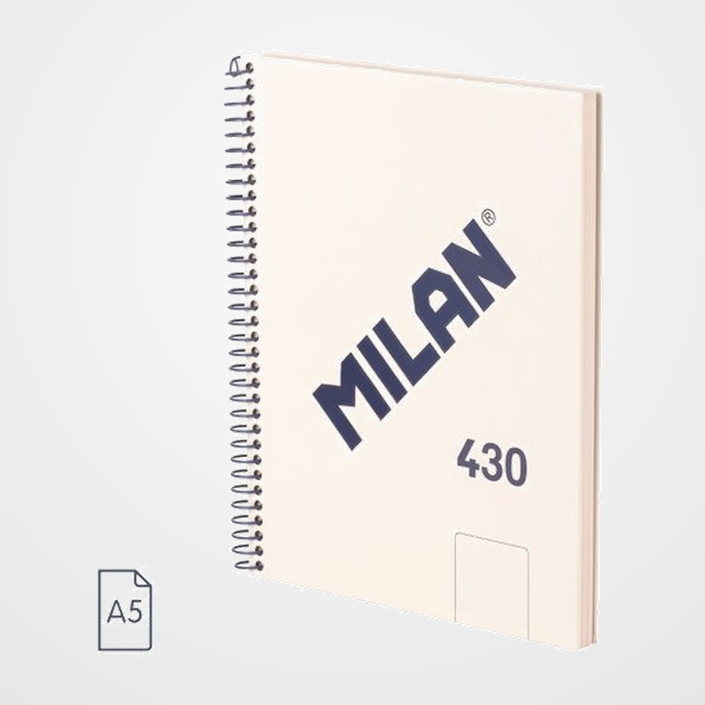 BLOC MILAN 430 serie 1918 tapa EXTRA A5 80h LISO 95g BEIGE