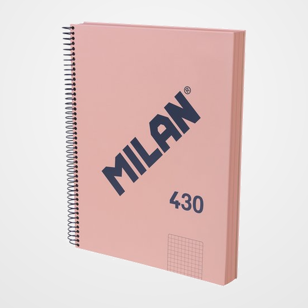 BLOC MILAN 430 since 1918 tapa EXTRA A4 120h CUADRIC.5x5 95g ROSA