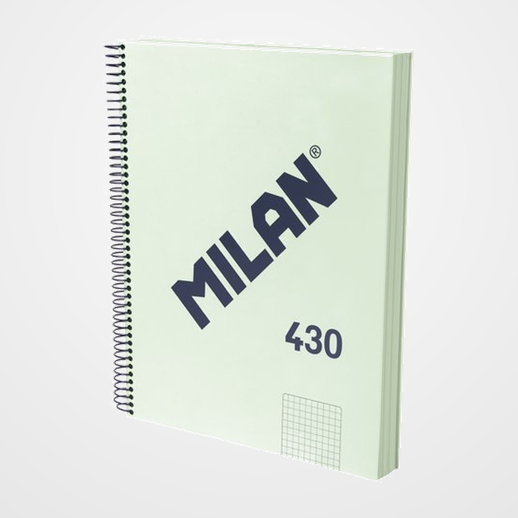 BLOC MILAN 430 since 1918 tapa EXTRA A4 120h CUADRIC.5x5 95g VERDE