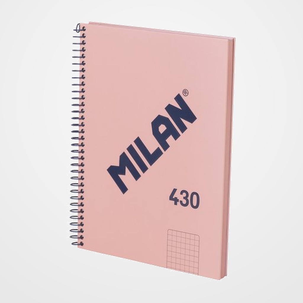 BLOC MILAN 430 since 1918 tapa EXTRA A5 80h CUADRIC.5x5 95g ROSA