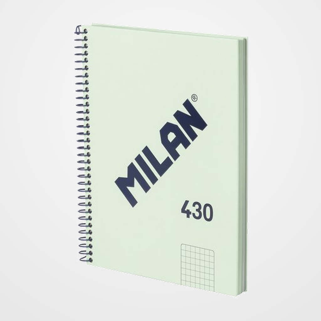 BLOC MILAN 430 since 1918 tapa EXTRA A5 80h CUADRIC.5x5 95g VERDE