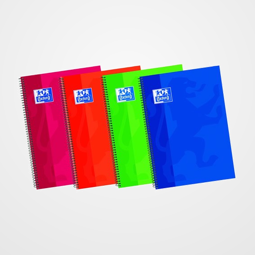 BLOC OXFORD SCHOOL tapa EXTRA 4º 80h CUADRIC.4x4 90g SURTIDO (4 col.)