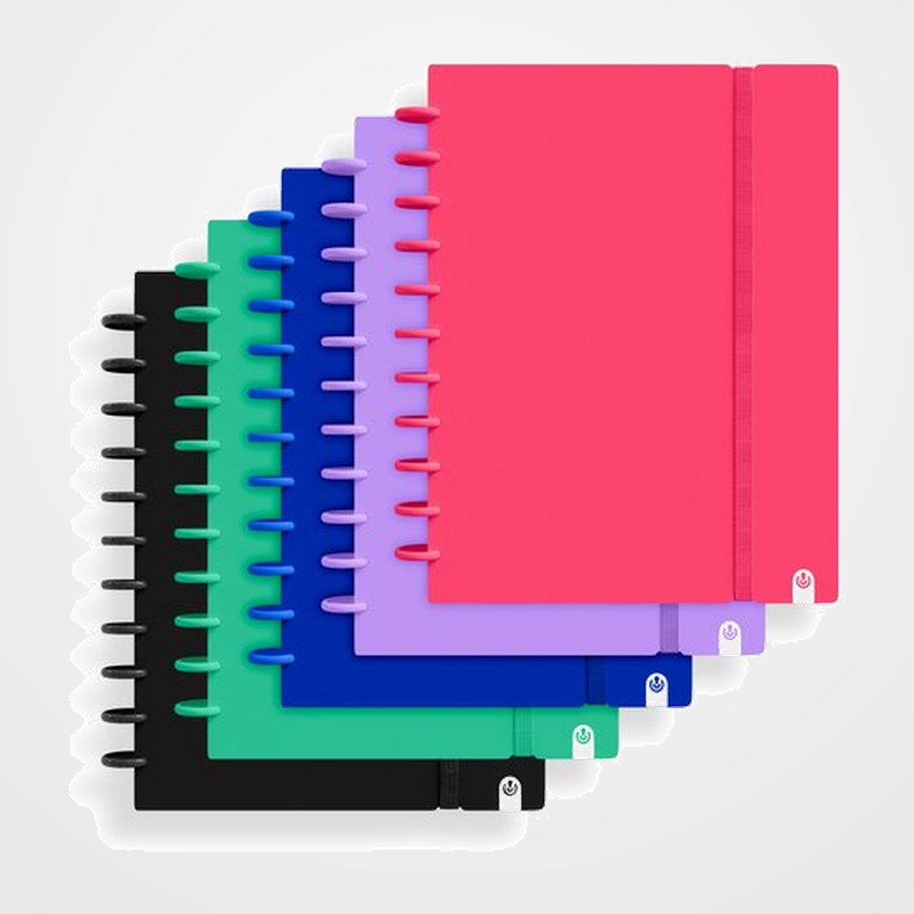 BLOC CARCHIVO INGENIOX INTENSE tapa PP FOAM A4 80h 100g CUADRIC.5x5 SURTIDO (5.col)