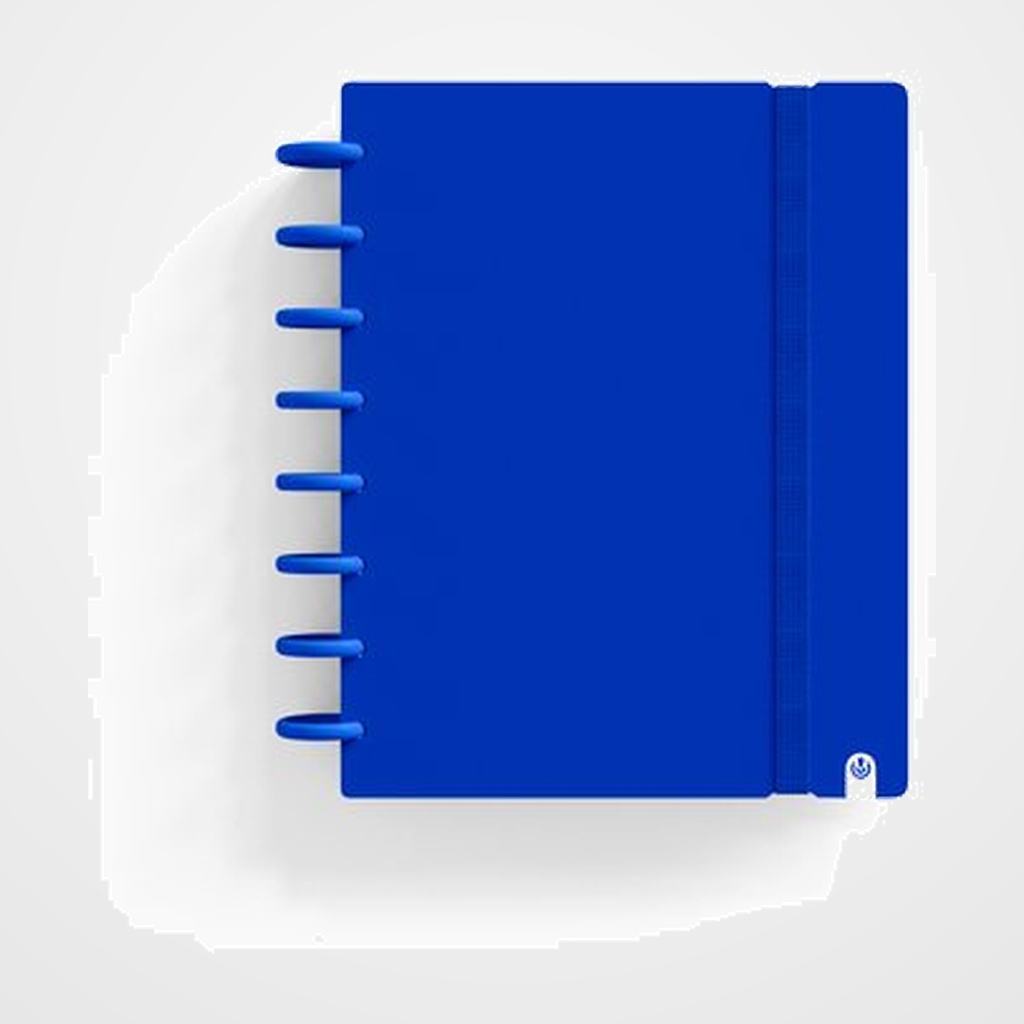 BLOC CARCHIVO INGENIOX INTENSE tapa PP FOAM A5 80h 100g CUADRIC.5x5 AZUL OSCURO