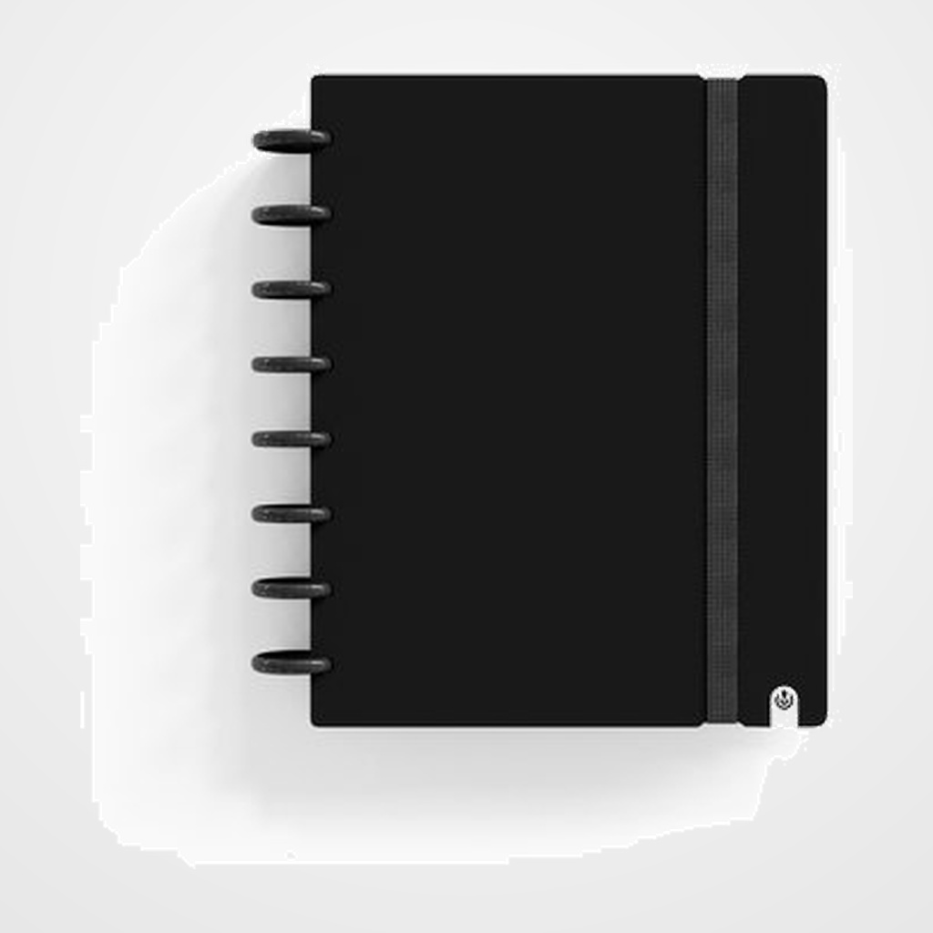 BLOC CARCHIVO INGENIOX INTENSE tapa PP FOAM A5 80h 100g CUADRIC.5x5 NEGRO