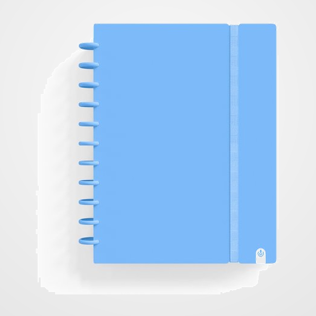 BLOC CARCHIVO INGENIOX PASTEL tapa PP FOAM A4 80h 100g CUADRIC.5x5 AZUL