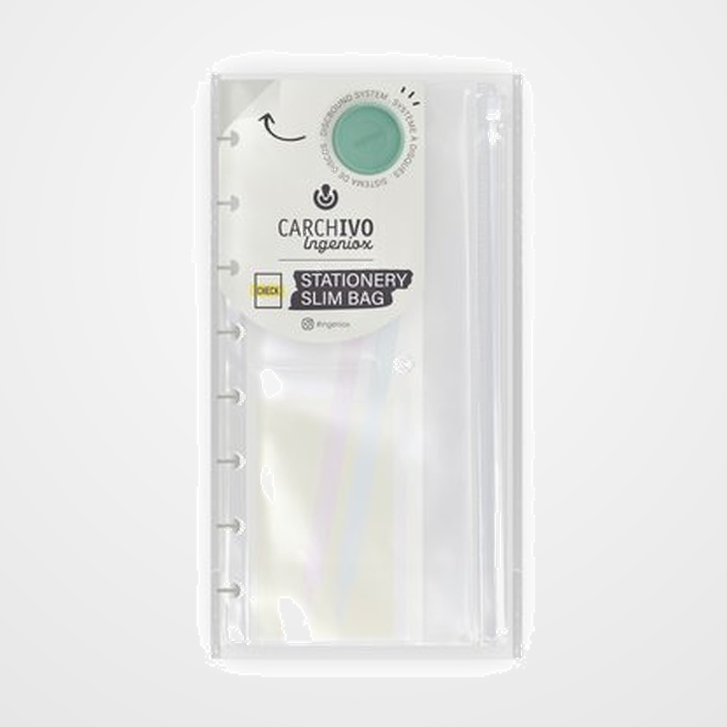 DOSIER BOLSA CARCHIVO INGENIOX PP SLIM BAG CHECK TRANSPARENTE