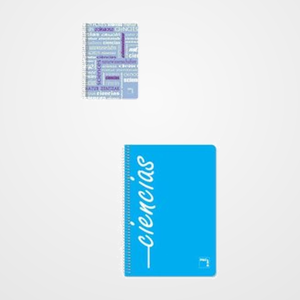 BLOC PACSA ASIGNATURAS tapa PP Fº 80h CUADRIC.4x4 90g CIENCIAS