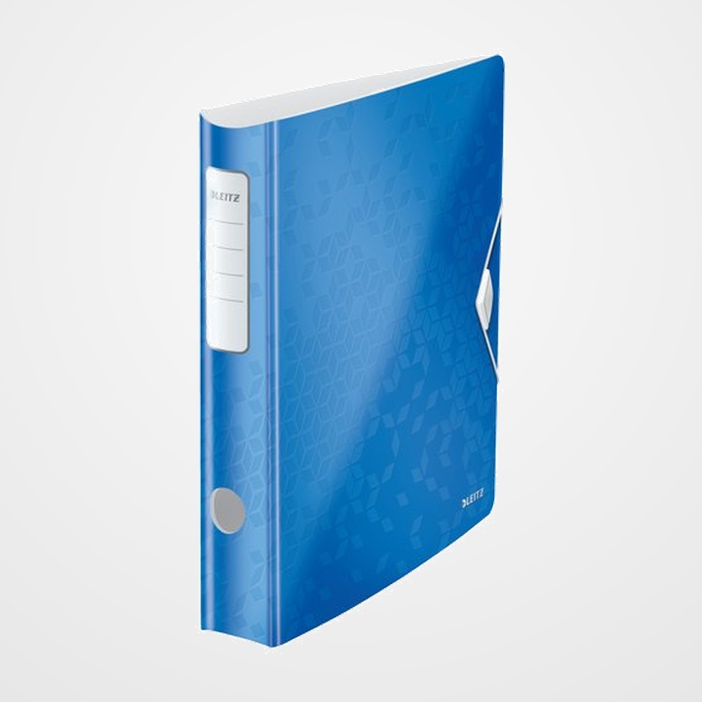 ARCHIVADOR palanca LEITZ WOW ACTIVE A4 180º 50mm AZUL METALIZADO