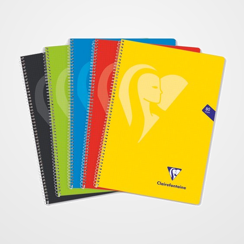 BLOC CLAIREFONTAINE  MIMESYS POLIPROPILENO Fº 80h 4x4 90g COLORES VIVOS