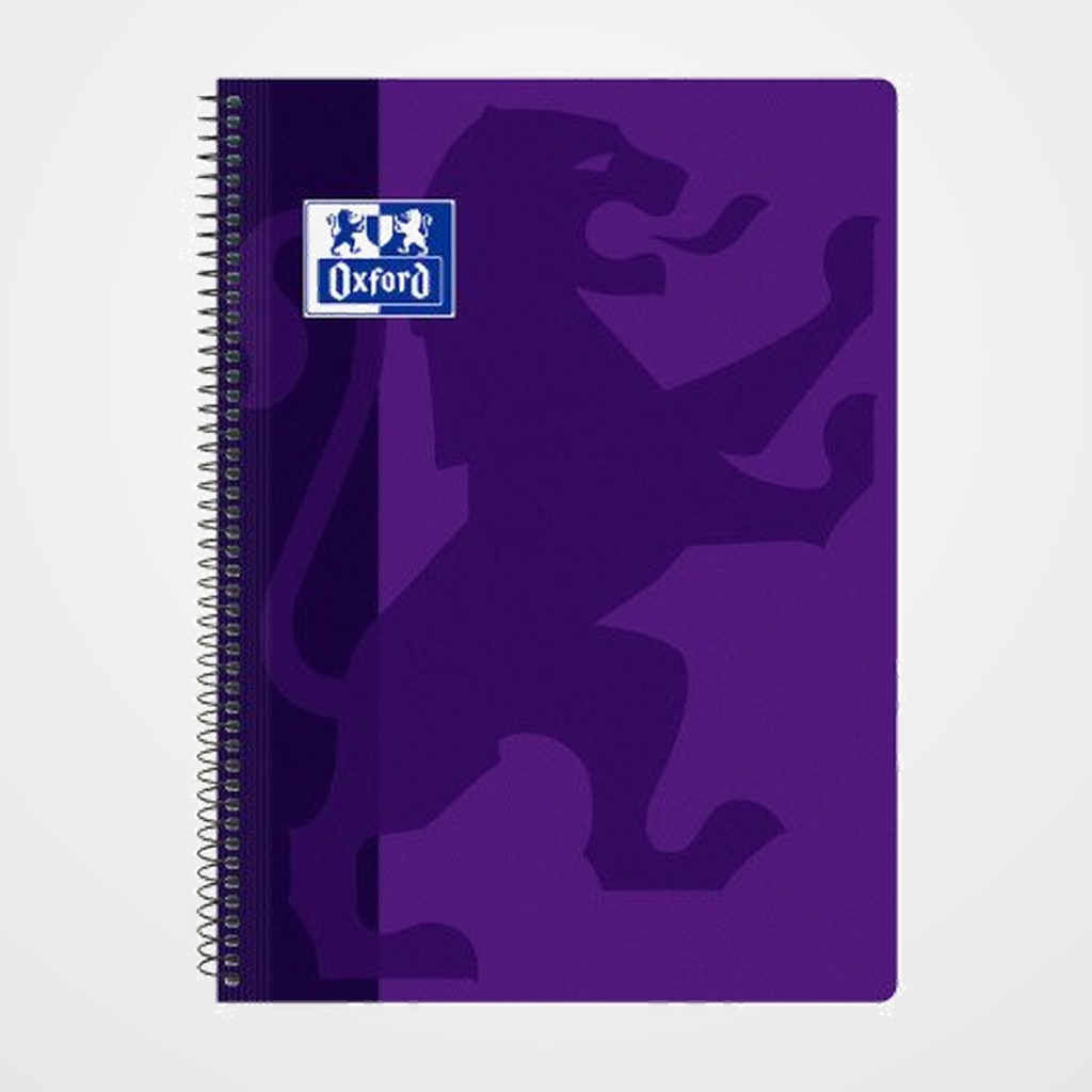 BLOC OXFORD SCHOOL CLASSIC tapa PP Fº 80h CUADRIC.4x4 90g VIOLETA