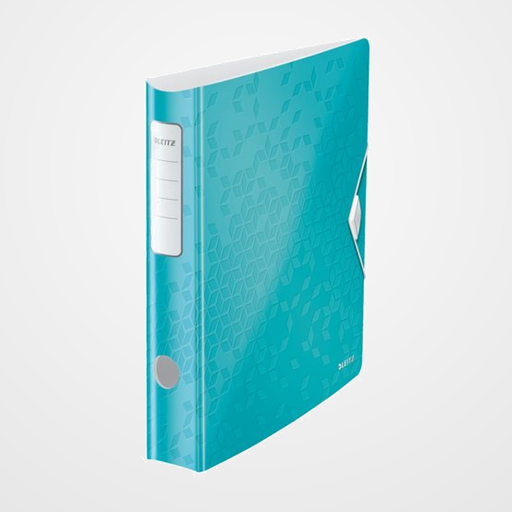 ARCHIVADOR palanca LEITZ WOW ACTIVE A4 180º 50mm TURQUESA METALIZADO