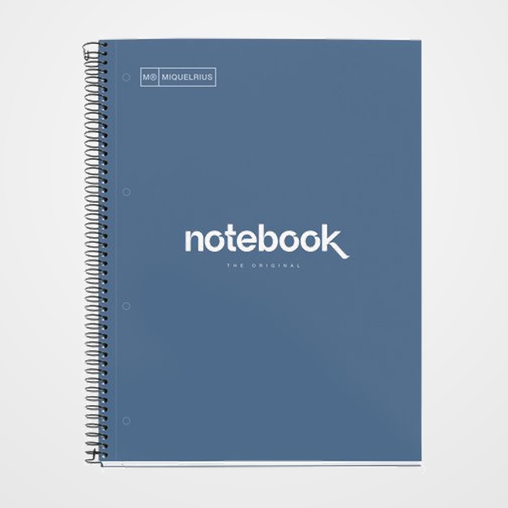 BLOC MIQUELRIUS EMOTIONS NOTEBOOK 1 micro.tapa EXTRA A4 80h 90g CUADRIC.5x5 MARINO