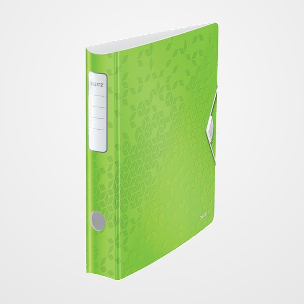 ARCHIVADOR palanca LEITZ WOW ACTIVE A4 180º 50mm VERDE METALIZADO