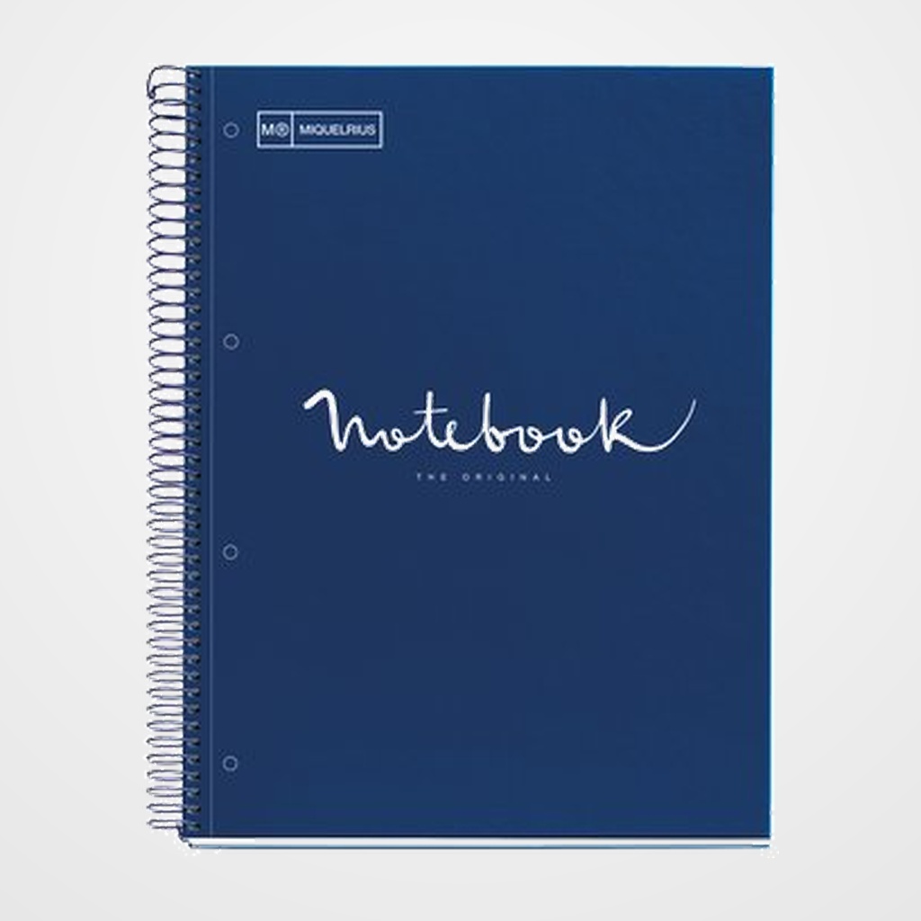 BLOC MIQUELRIUS EMOTIONS NOTEBOOK 5 micro.tapa EXTRA A5 120h 90g CUADRIC.5x5 MARINO