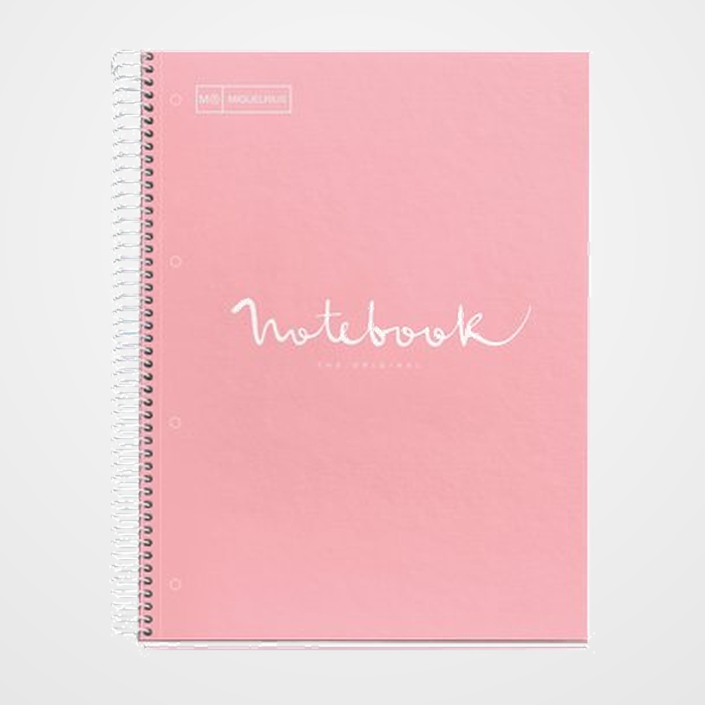 BLOC MIQUELRIUS EMOTIONS NOTEBOOK 5 micro.tapa EXTRA A5 120h 90g CUADRIC.5x5 ROSA