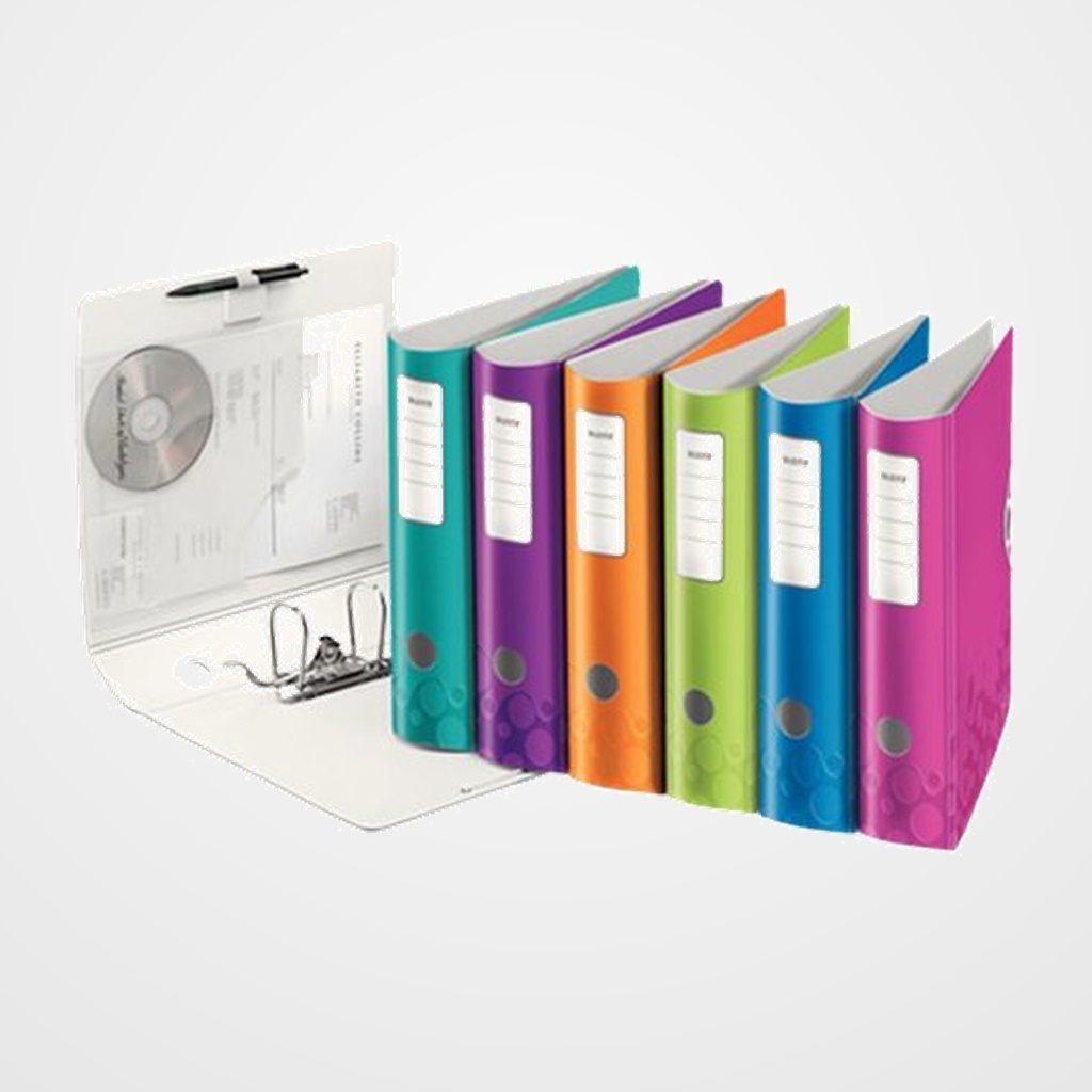 ARCHIVADOR palanca LEITZ WOW ACTIVE A4 180º 75mm SURTIDO