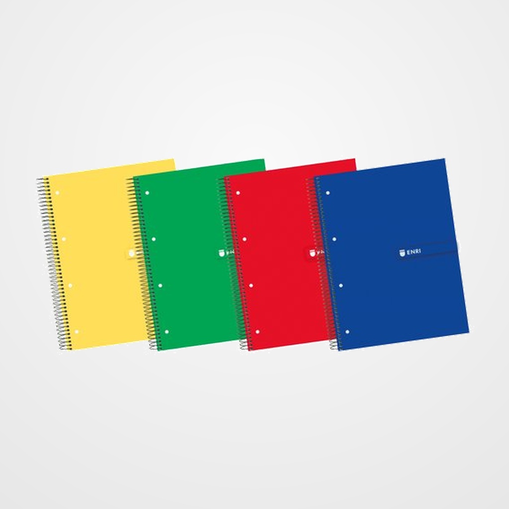 BLOC ENRI micro.tapa EXTRA A4+ 120+40h CUADRIC.5x5 60g COL.SUR.(4)