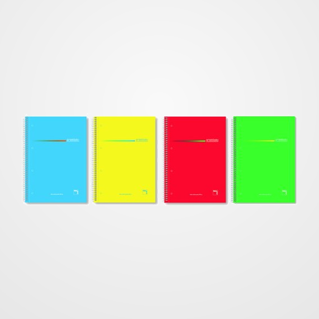 BLOC PACSA PREMIUM micro.tapa EXTRA A4 160h LISO 70g 5 COL. BANDA SURTIDO (4 col.)