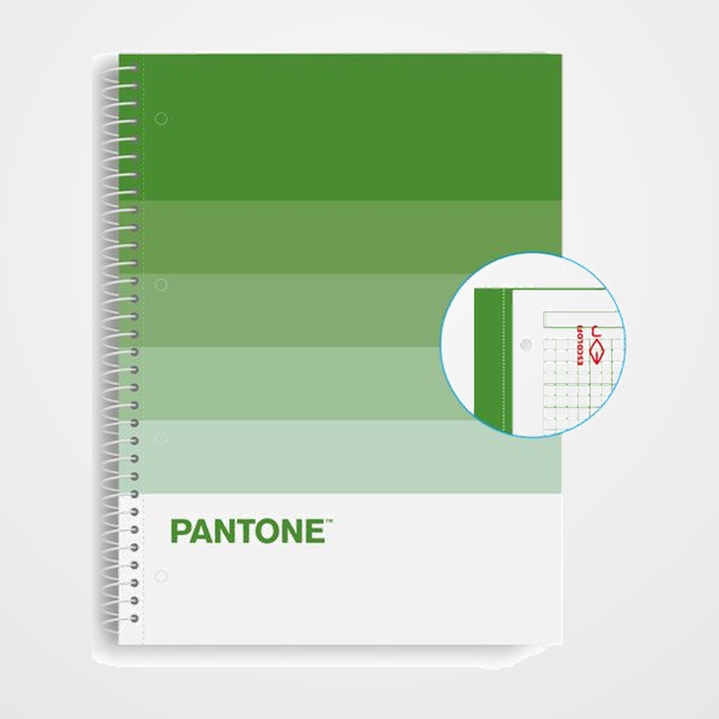 BLOC ESCOLOFI NOTEBOOK PANTONE SPEAKS A4 80h  CUADRIC.5x5 90g NATURE