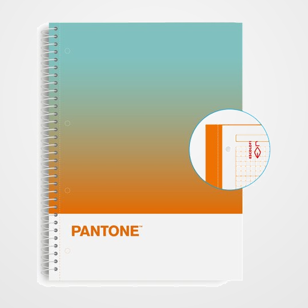 BLOC ESCOLOFI NOTEBOOK PANTONE TOGETHER A4 80h  CUADRIC.5x5 90g COURAGE