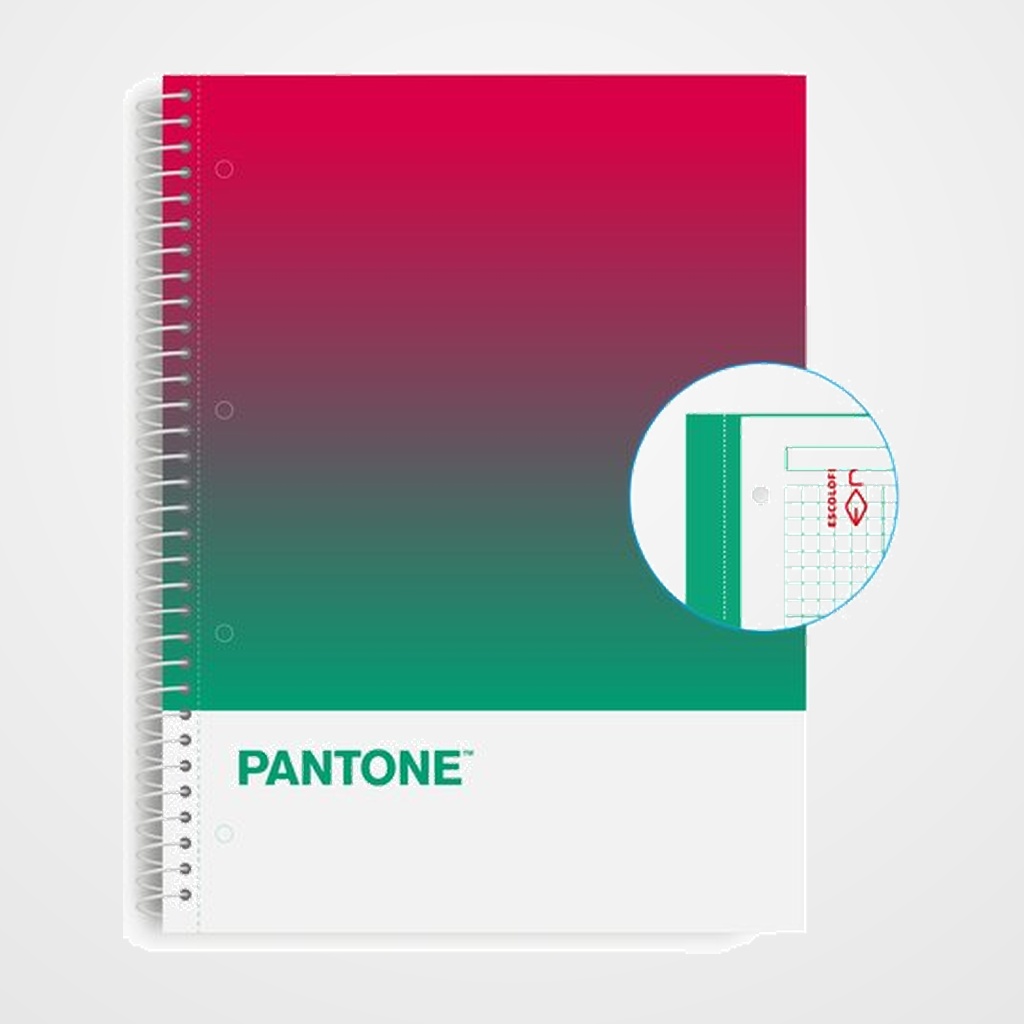 BLOC ESCOLOFI NOTEBOOK PANTONE TOGETHER A4 80h  CUADRIC.5x5 90g SUSTAINABILITY