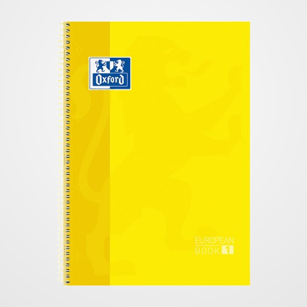 BLOC OXFORD SCHOOL EU.BOOK 1 micro.tapa EXTRA A4+  80h CUADRIC.5x5 90g AMARILLO