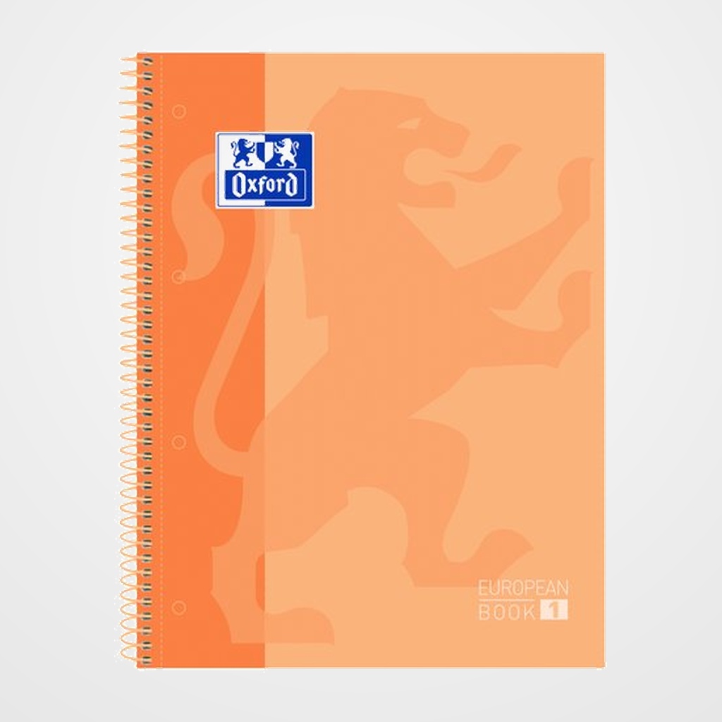 BLOC OXFORD SCHOOL EU.BOOK 1 micro.tapa EXTRA A4+  80h CUADRIC.5x5 90g MELOCOTON
