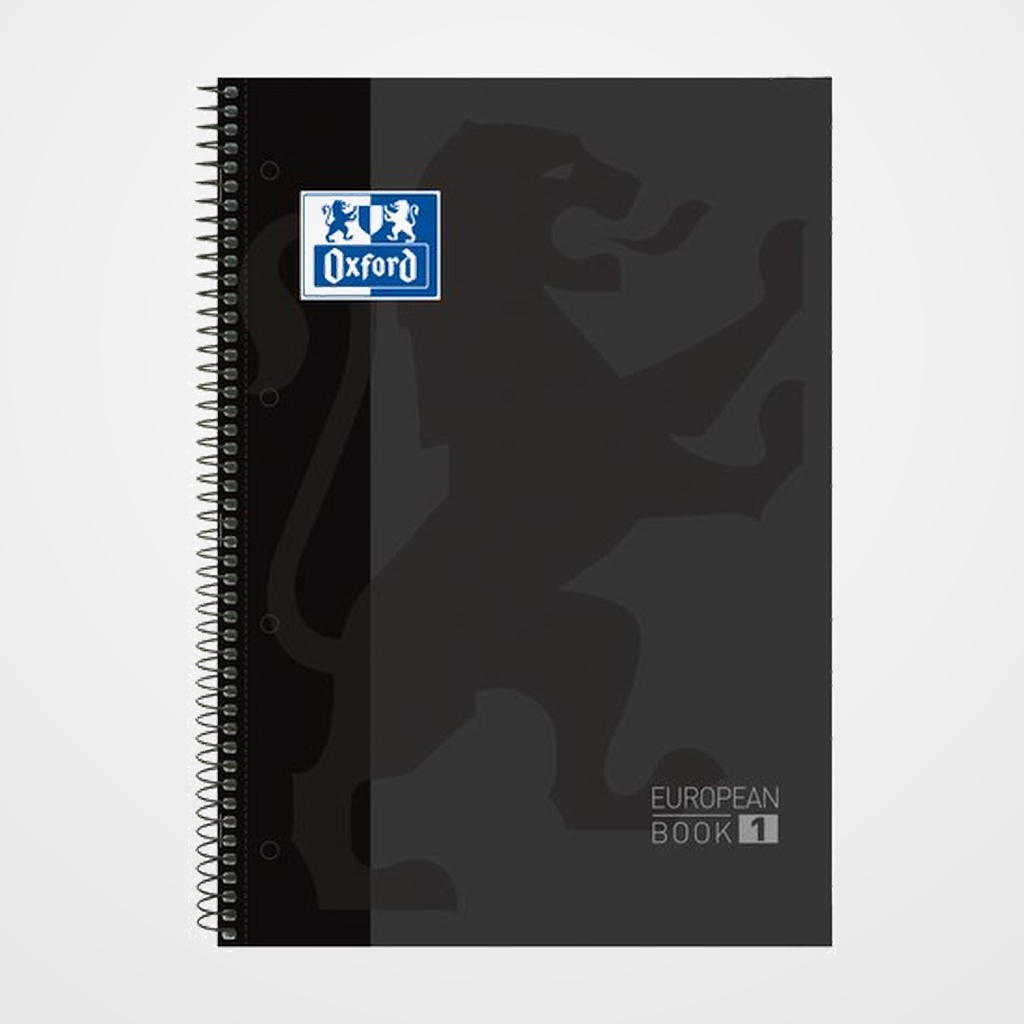 BLOC OXFORD SCHOOL EU.BOOK 1 micro.tapa EXTRA A4+  80h CUADRIC.5x5 90g NEGRO