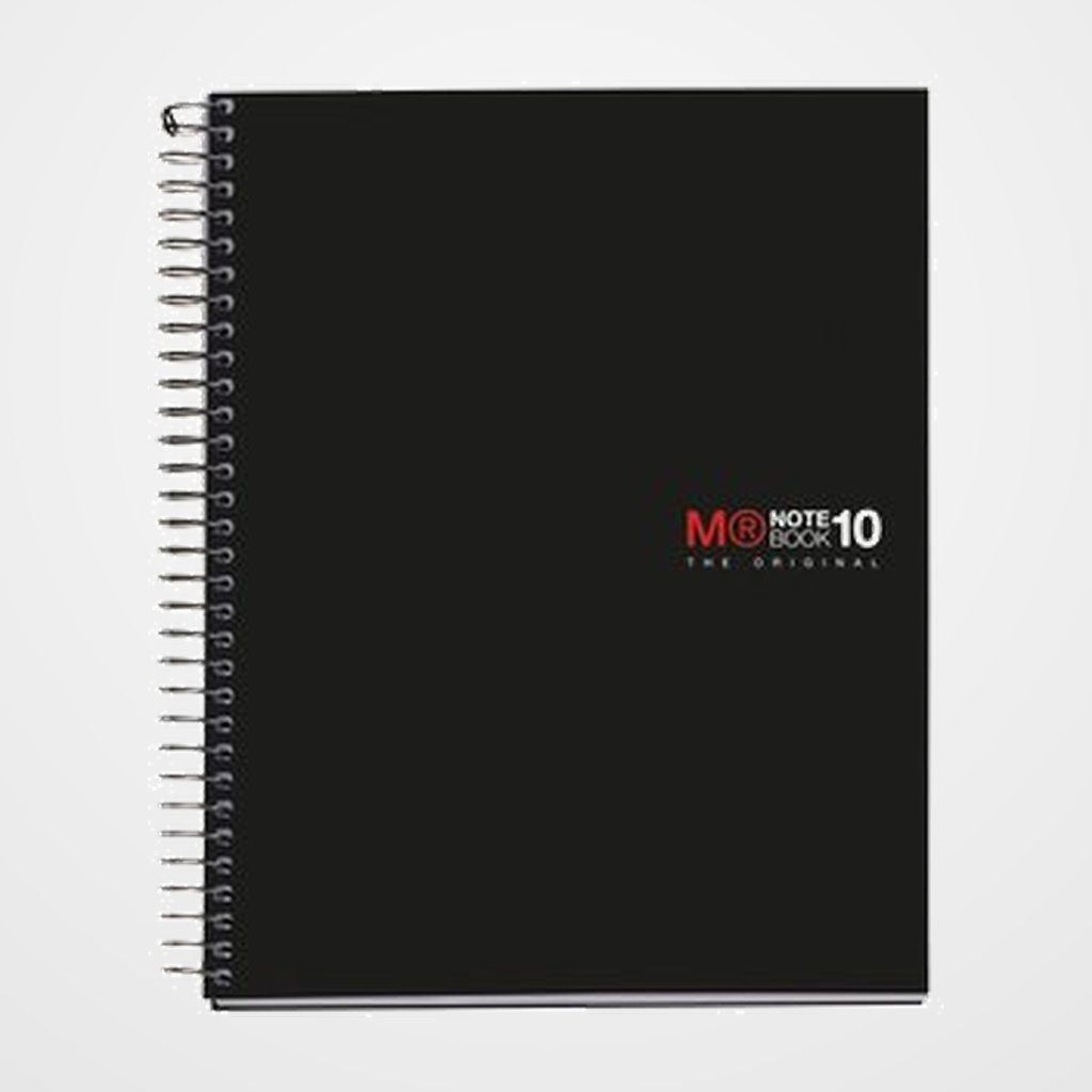 BLOC MIQUELRIUS THE ORIGINAL NOTEBOOK 10 micro.tapa PP A5 200h 70g CUADRIC.5x5 NEGRO
