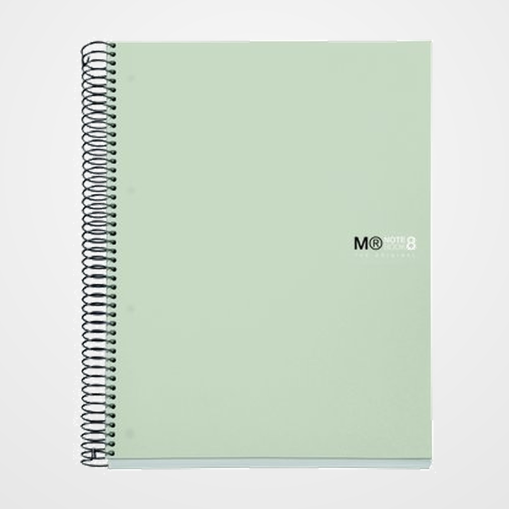 BLOC MIQUELRIUS THE ORIGINAL NOTEBOOK 8 micro.tapa PP A4 200h 70g CUADRIC.5x5 GRIS